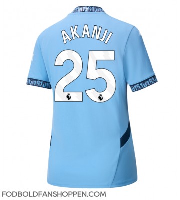 Manchester City Manuel Akanji #25 Hjemmebanetrøje Dame 2024-25 Kortærmet